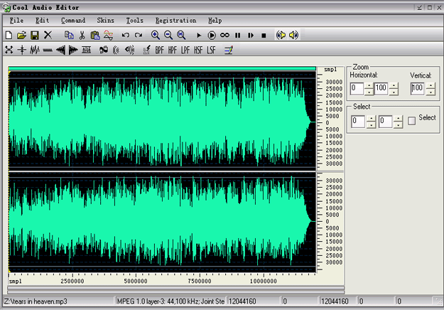 Cool Audio Editor screen shot